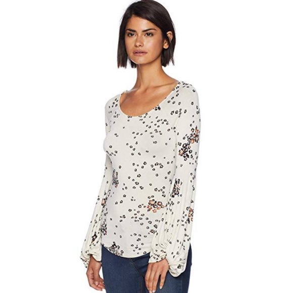 Free People Tops - 🖤NWT Free People Floral Blouse